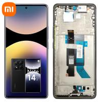 TOUCH SCREEN DISPLAY PER XIAOMI REDMI NOTE 14 PRO 5G CON FRAME NERO SERVICE PACK