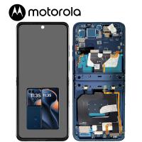 TOUCH SCREEN DISPLAY PER MOTOROLA MOTO RAZR 60 XT2553 CON FRAME BLU SERVICE PACK