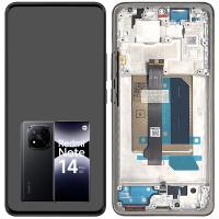 TOUCH SCREEN DISPLAY PER XIAOMI REDMI NOTE 14 PRO+ PLUS 5G 24115RA8EG CON FRAME NERO