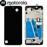 TOUCH SCREEN DISPLAY PER MOTOROLA MOTO G72 XT2255 CON FRAME NERO SERVICE PACK