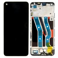 TOUCH SCREEN DISPLAY PER REALME 10 4G RMX3630 CON FRAME NERO SERVICE PACK
