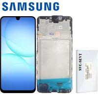 TOUCH SCREEN DISPLAY PER SAMSUNG GALAXY A17 5G / A176 CON FRAME NERO SERVICE PACK