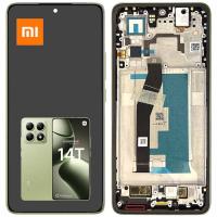 TOUCH SCREEN DISPLAY PER XIAOMI MI 14T 5G CON FRAME VERDE SERVICE PACK