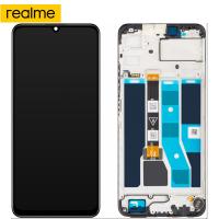 TOUCH SCREEN DISPLAY PER REALME C53 RMX3760 CON FRAME NERO SERVICE PACK