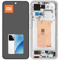 TOUCH SCREEN DISPLAY PER XIAOMI MI 15 5G CON FRAME BIANCO SERVICE PACK