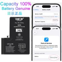 BATTERIA DEJI PER APPLE IPHONE 15 PRO HIGH CAPACITY 3400mAh AUTODIAGNOSTICABILE 2ND GEN SHOW GENUINE