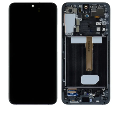 TOUCH SCREEN DISPLAY PER SAMSUNG GALAXY S22 PLUS S22+ S906 NERO SERVICE PACK RIGENERATO DA SAMSUNG