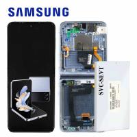TOUCH SCREEN DISPLAY ORIGINALE PER SAMSUNG GALAXY Z FLIP F721 BLU ASSEMBLATO DA SAMSUNG