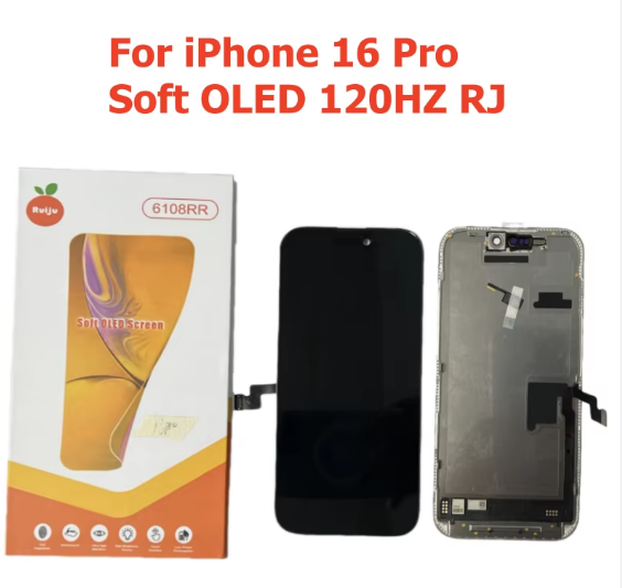 TOUCH SCREEN DISPLAY PER APPLE IPHONE 16 PRO OLED SOFT TOUCH 120Hz RJ