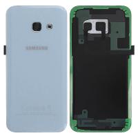 [b871] SCOCCA COPRIBATTERIA BLU PER SAMSUNG GALAXY A3 2017 A320 A320F SKY BLUE