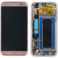 [b521] TOUCH SCREEN DISPLAY PINK ORIGINALE SAMSUNG GALAXY S7 EDGE G935F GH97-18533E