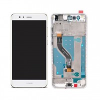 [f328] TOUCH SCREEN DISPLAY CON FRAME BIANCO PER HUAWEI P10 LITE WHITE