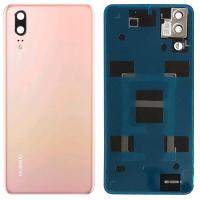 [f627] COPRIBATTERIA BACK COVER PER HUAWEI P20 ROSA QUALITA' ORIGINALE