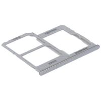 [b1594] CARRELLO SIM TRAY PER SAMSUNG GALAXY A40 A405 SIM TRAY SILVER