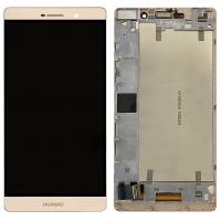 [f1528] TOUCH SCREEN DISPLAY PER HUAWEI P8 MAX CON FRAME GOLD