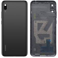 [f856] COPRIBATTTERIA BACK COVER PER HUAWEI Y6 2019 NERO