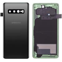 [b1413] COPRIBATTERIA BACK COVER PER SAMSUNG GALAXY S10 G973 ORIGINALE NERO