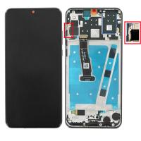 [f759] TOUCH SCREEN DISPLAY NERO PER HUAWEI P30 LITE CON FRAME