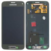 [b605] TOUCH SCREEN DISPLAY ORO ORIGINALE PER SAMSUNG GALAXY S5 MINI SM-G800F ORO