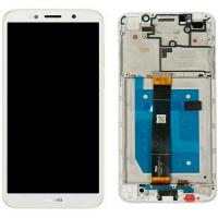 [f892] TOUCH SCREEN DISPLAY PER HUAWEI Y6 2018 BIANCO CON FRAME