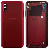 [b2202] COPRIBATTERIA BACK COVER PER SAMSUNG GALAXY A01 2019 A015 ROSSO