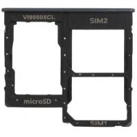 [b1289] CARRELLO SIM PER SAMSUNG GALAXY A20E A202 NERO SIM TRAY