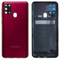 [b1920] COPRIBATTERIA BACK COVER PER SAMSUNG GALAXY M31 M315 ROSSO