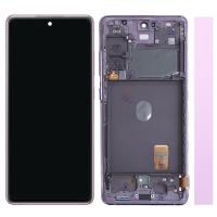 [b1572] TOUCH SCREEN DISPLAY ORIGINALE PER SAMSUNG GALAXY S20 FE G780 VIOLA