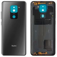 [t395] COPRIBATTERIA BACK COVER PER XIAOMI REDMI NOTE 9 NERO