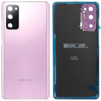 [b3633] COPRIBATTERIA BACK COVER PER SAMSUNG GALAXY G781 S20 FE 5G CON VETRO FOTOCAMERA ROSA