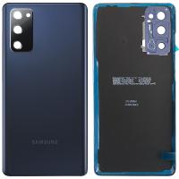 [b3634] COPRIBATTERIA BACK COVER PER SAMSUNG GALAXY G781 S20 FE 5G CON VETRO FOTOCAMERA BLU