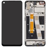 [y392] TOUCH SCREEN DISPLAY PER OPPO A72 CPH2067 CON FRAME NERO