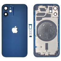 [a2288] SCOCCA COPRIBATTERIA BACK COVER PER APPLE IPHONE 12 MINI BLU