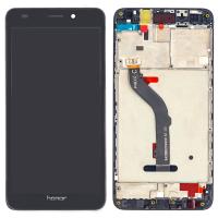 [f234] TOUCH SCREEN DISPLAY NERO PER HUAWEI HONOR 5C / GT3 / HONOR 7 LITE NEM-TL100 BLACK DIGITIZER LCD RICAMBIO CON FRAME