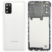 [b2246] COPRIBATTERIA BACK COVER PER PER SAMSUNG GALAXY A03S A037F (VERSIONE ASIATICA) BIANCO