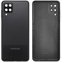 [b2388] COPRIBATTERIA BACK COVER PER SAMSUNG GALAXY A127 A12 CON VETRO FOTOCAMERA NERO