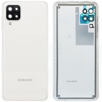 [b2390] COPRIBATTERIA BACK COVER PER SAMSUNG GALAXY A127 A12 CON VETRO FOTOCAMERA BIANCO