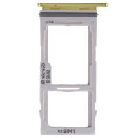 [b3917] CARRELLO SIM TRAY PER SAMSUNG GALAXY G970 S10E GIALLO