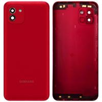 [b2238] COPRIBATTERIA BACK COVER PER SAMSUNG GALAXY A03 A035 ROSSO