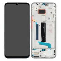 [t310] TOUCH SCREEN DISPLAY ORIGINALE SERVICE PACK PER XIAOMI MI 10 LITE 5G M2002J9G, M2002J9S CON FRAME BIANCO