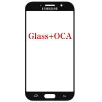 [b3271] VETRO GLASS + OCA PER SAMSUNG GALAXY A720 A7 2017 NERO