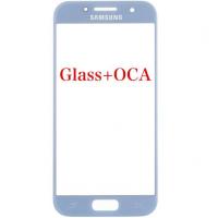 [b3273] VETRO GLASS + OCA PER SAMSUNG GALAXY A720 A7 2017 BLU