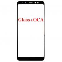 [b3298] VETRO GLASS + OCA PER SAMSUNG GALAXY A730 A8 PLUS NERO