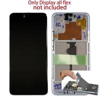 [b3345] TOUCH SCREEN DISPLAY PER SAMSUNG GALAXY A908 A90 5G CON FRAME SMONTATO DAL TELEFONO GRADO A NERO