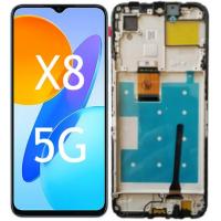 [f1889] TOUCH SCREEN DISPLAY PER HUAWEI HONOR X8 5G VNE-N41 CON FRAME NERO