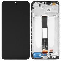 [t334] TOUCH SCREEN DISPLAY PER XIAOMI REDMI 9A 9AT 9C M2006C3LG NERO CON FRAME