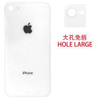 [a323] COPRIBATTERIA COPRI BATTERIA PER APPLE IPHONE 8 VETRO BIANCO WHITE BACK COVER