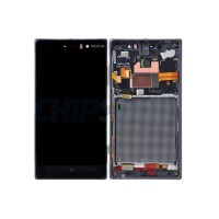 [c128] DISPLAY LCD + TOUCH SCREEN + FRAME PER NOKIA LUMIA 830 NERO DIGITIZER BLACK