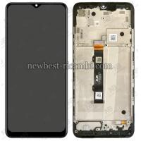 [h082] TOUCH SCREEN DISPLAY  PER MOTOROLA MOTO G50 XT2137-1 CON FRAME NERO