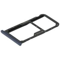 [f1741] CARRELLO SIM TRAY ORIGINALE PER HUAWEI MATE 10 LITE BLU 51661GML